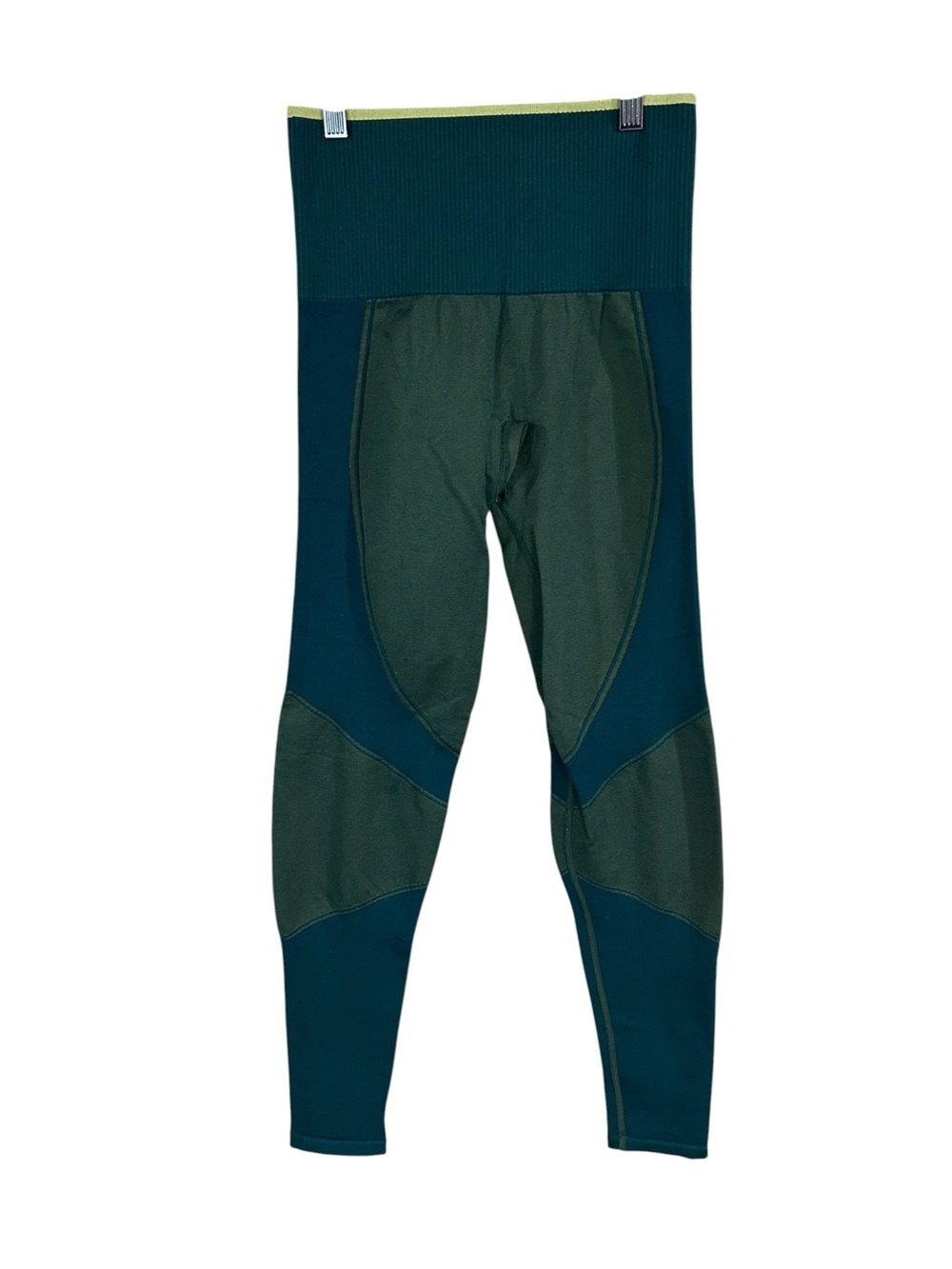 ThirdLove High-Waist Two-Tone Blue Green Compression Leggings Women’s SMALL